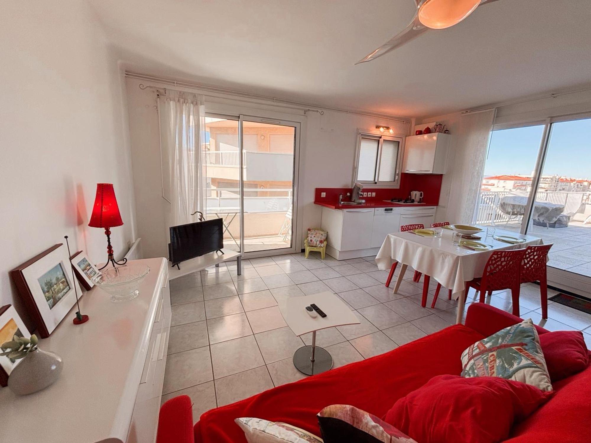 Magnifique Appartement Terrasse -36- Canet-en-Roussillon Eksteriør bilde